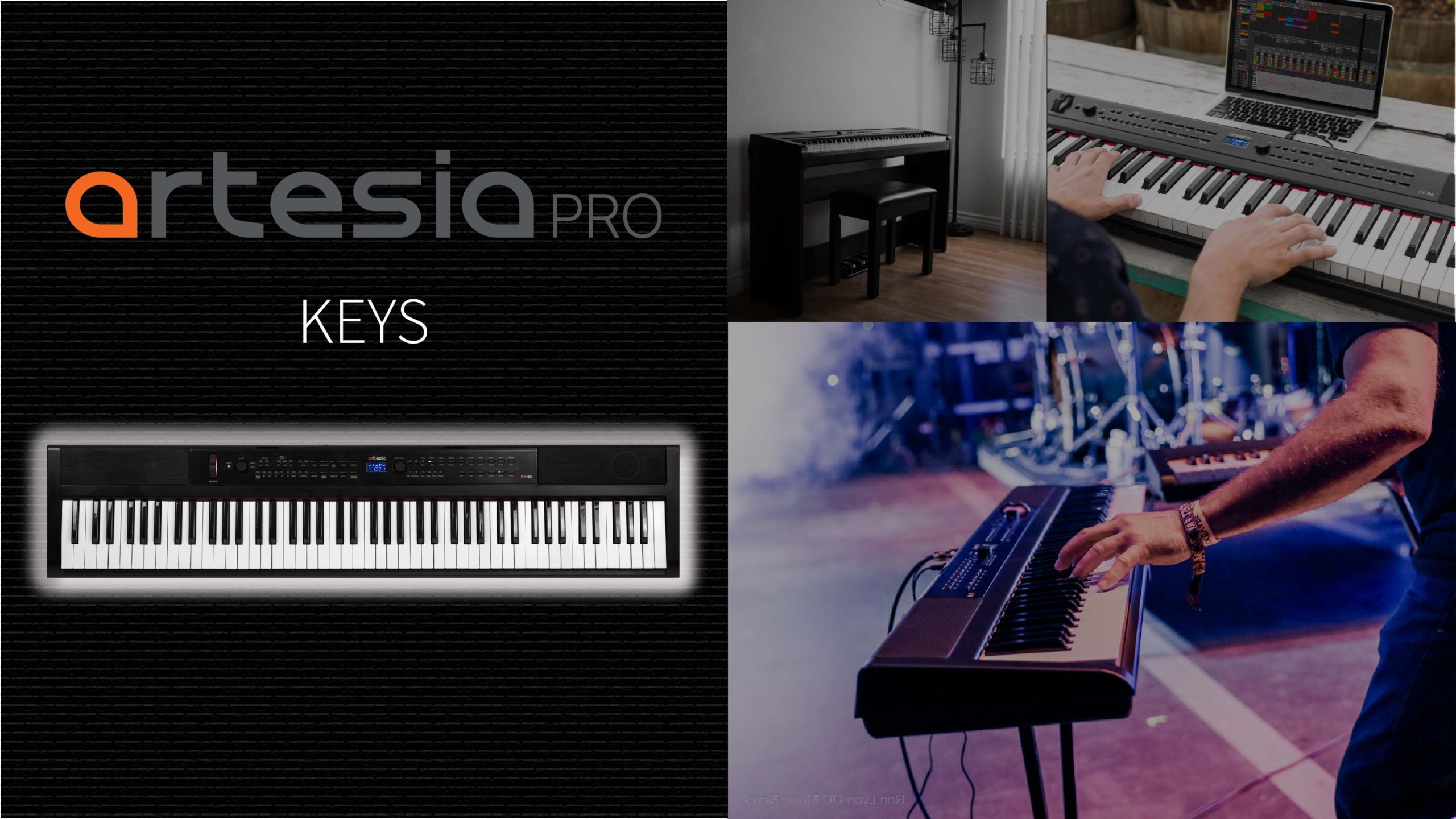 artesia pro keyboards presented in different views