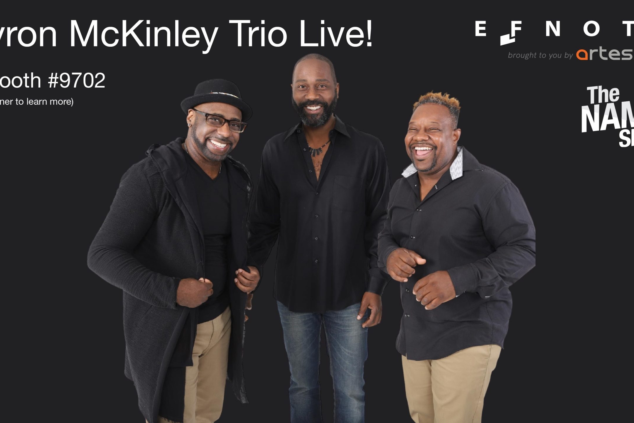 Myron McKinley Trio to play at NAMM Booth #9702