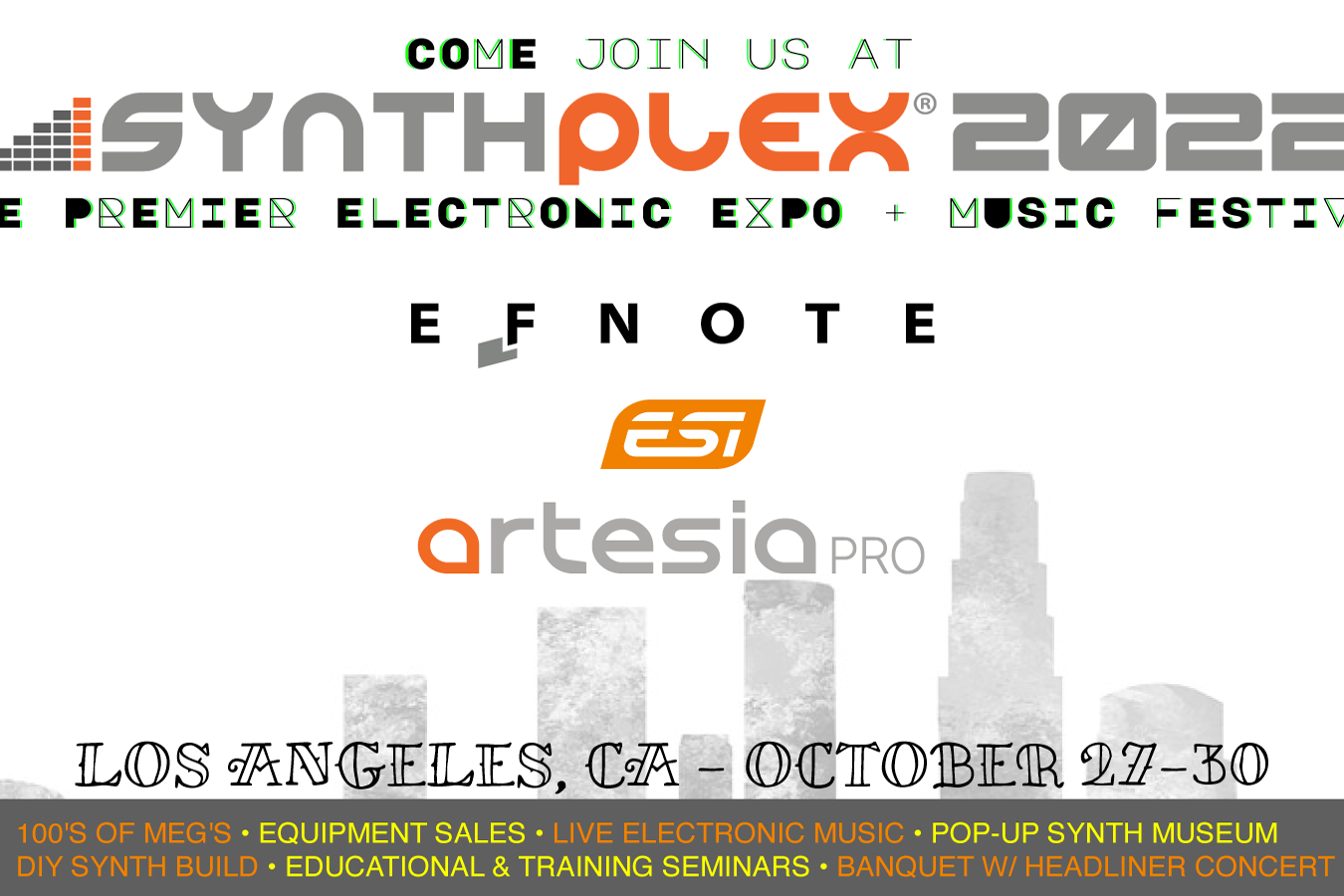 Join Artesia Pro at SynthPlex 2022