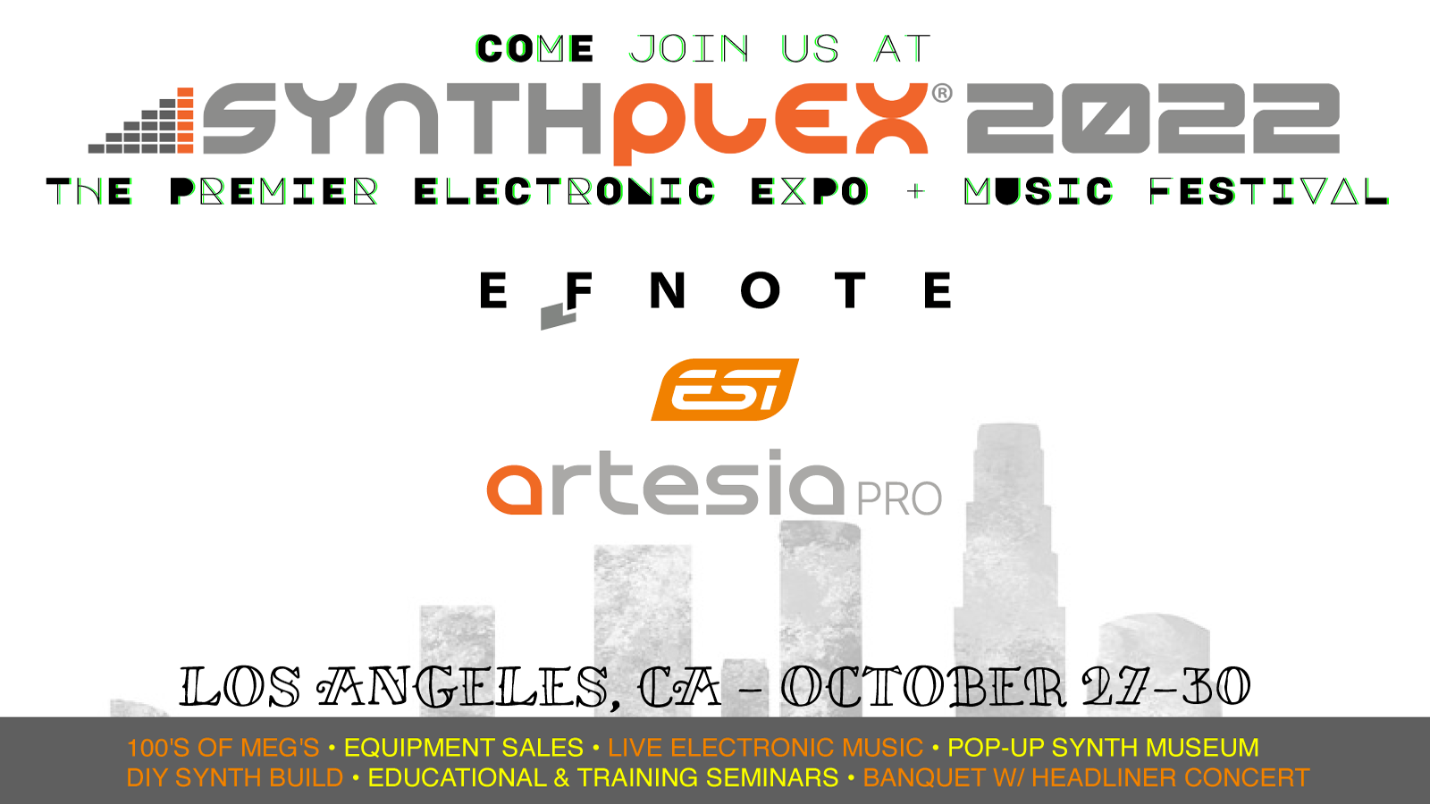 Join Artesia Pro at SynthPlex 2022