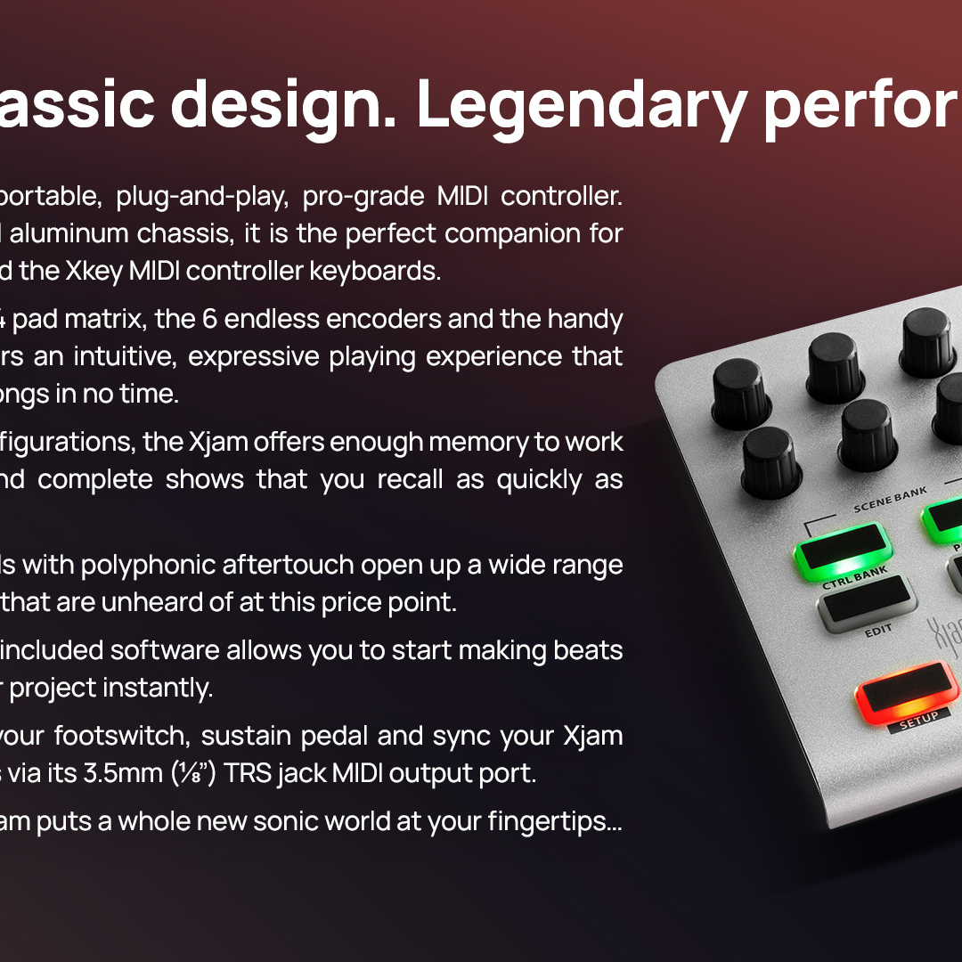 The Xjam has a classic design with a legendary performance.
