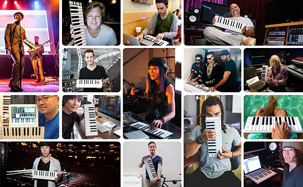 Xkey collage of musicians