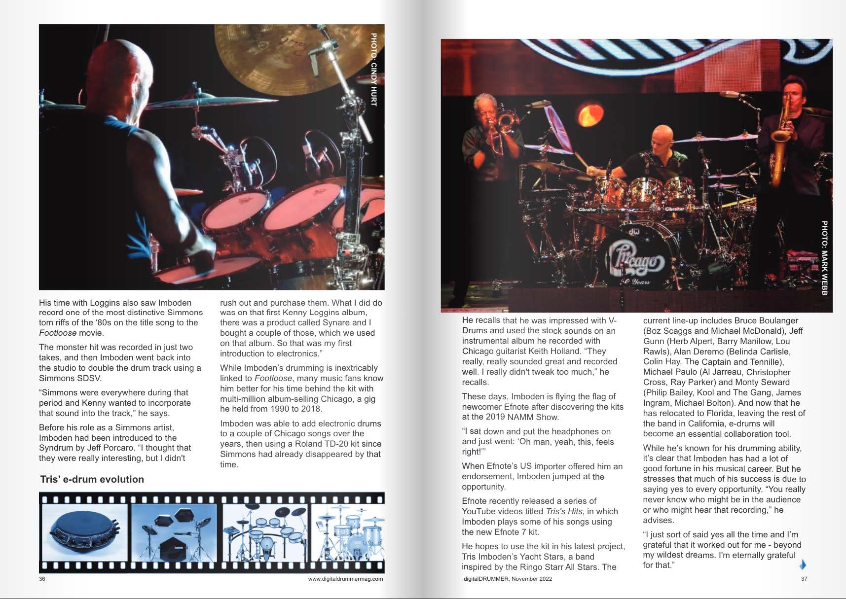 EFNOTE 7 Review by Tris Imboden in digitalDrummer Magazine.