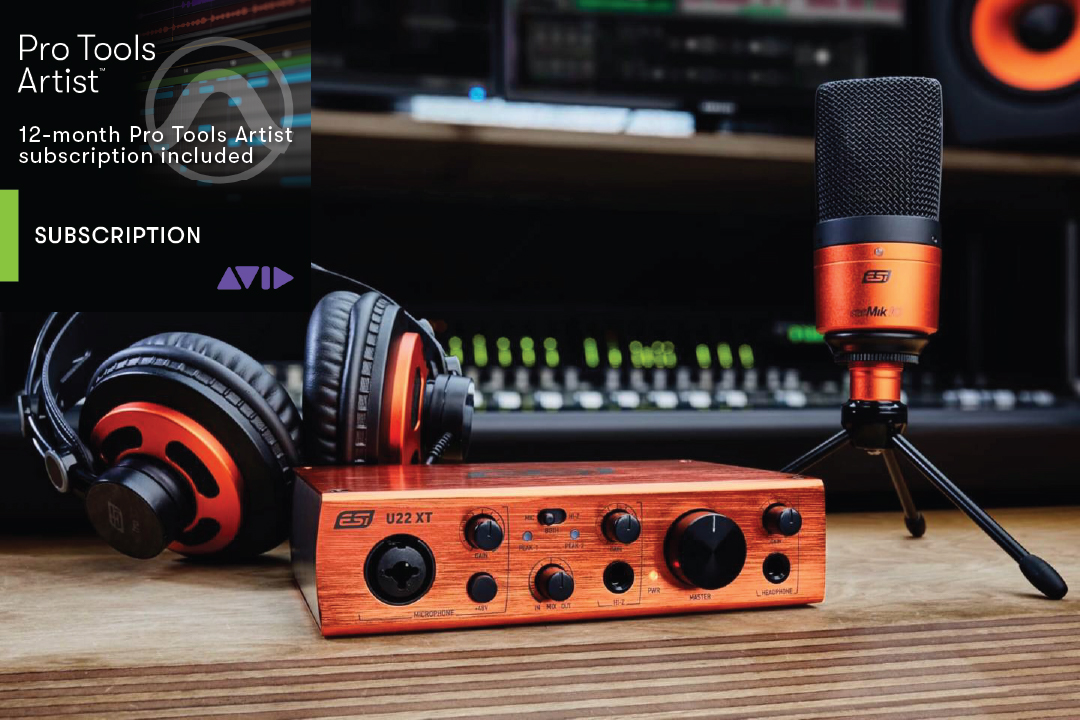 Pro Tools Artist 12-month subscription included with cosMik Set