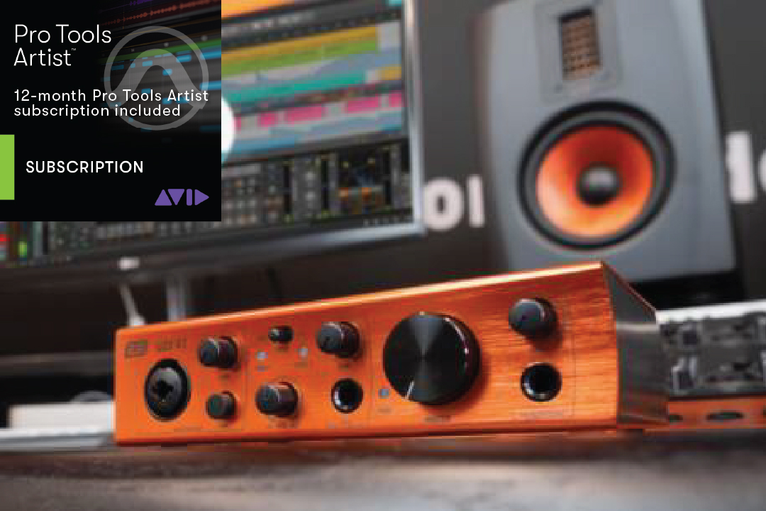 Pro Tools Artist 12-month subscription included with U22XT