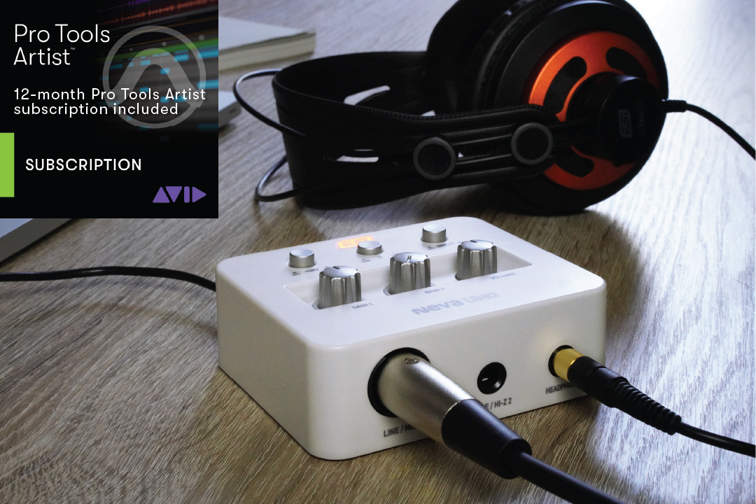 Pro Tools Artist 12-month subscription included with UNO