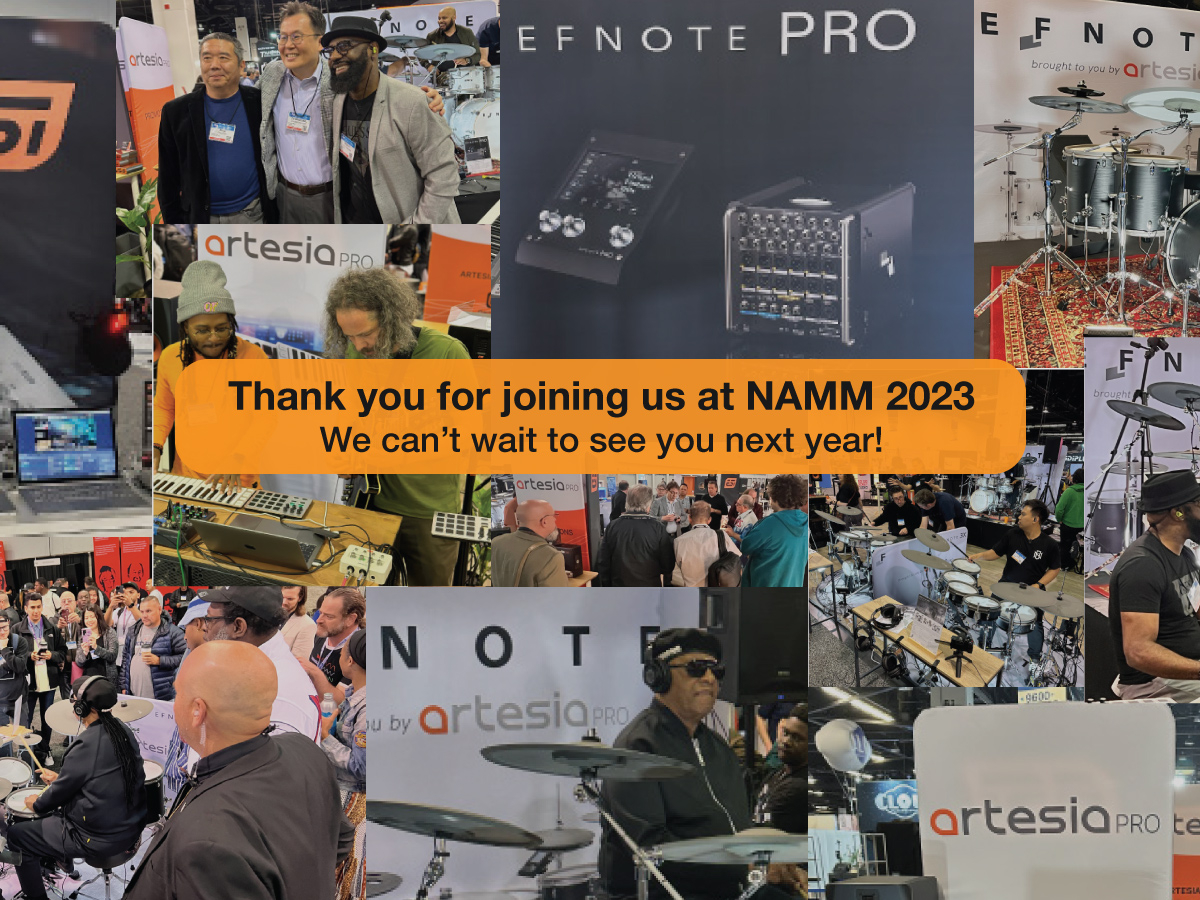Thank you for joining us at NAMM 2023! [image collage]